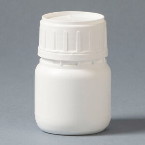 Frasco Plástico 125ml B50 con tapa y tapón o laina